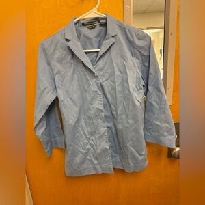 Eddie Bauer Light Blue Women's Button-Down Shirt